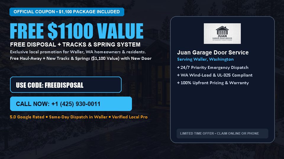 Juan Garage Door Service FREE Haul-Away & Heavy-Duty Tracks with New Door
